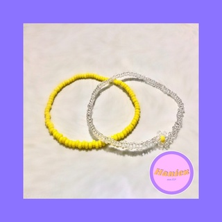 Vòng tay hạt cườm handmade Yellow Glass Daisy cheap moment Haechan - NCT