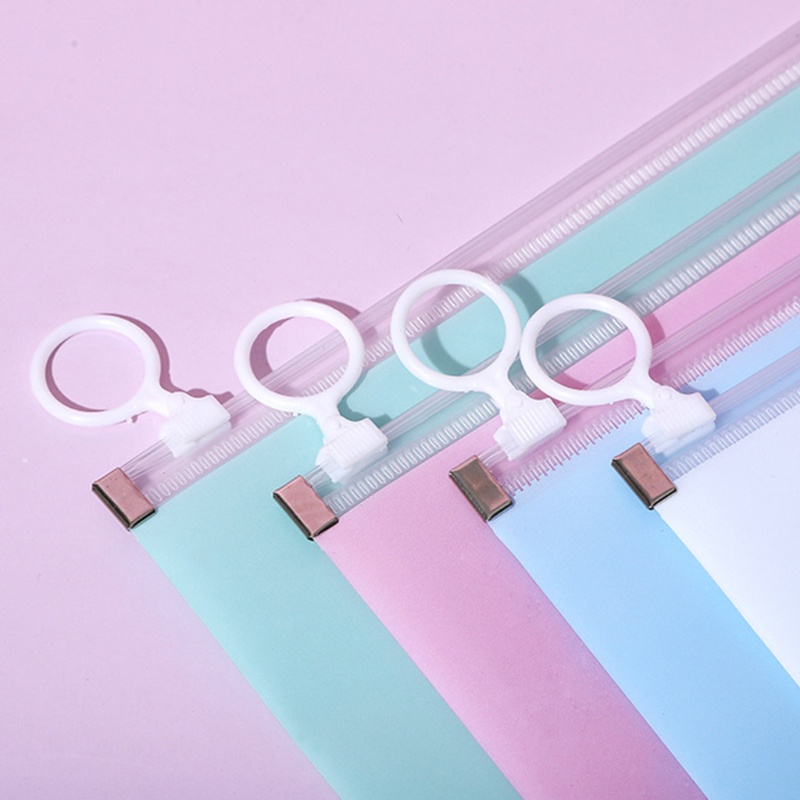 Bộ 4 Túi Đựng Mỹ Phẩm Chống Thấm Nước Có Khóa Kéo In Hoạt Hình Dễ Thương