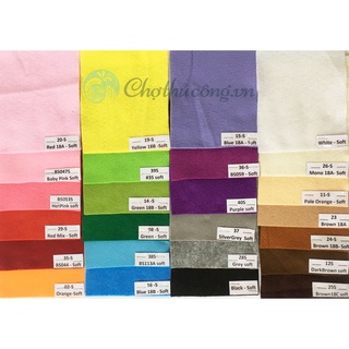 Combo D14m x R90cm vải nỉ mềm (vải không dệt-vải dạ-hard felt) làm đồ handmade, craft, thủ công