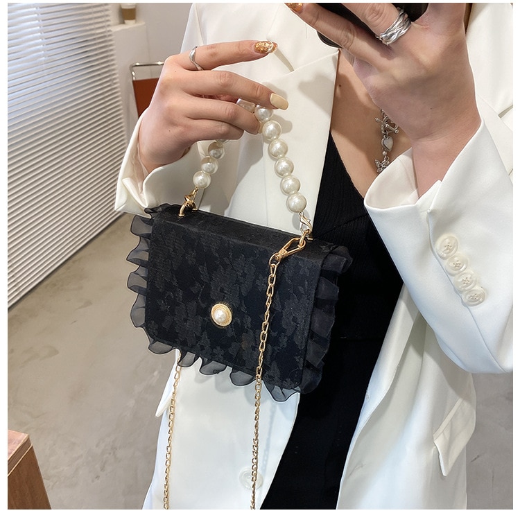 Túi Xách Nữ JASMIN NOIR Da Pu Dây Đeo Kim Loại Thời Trang