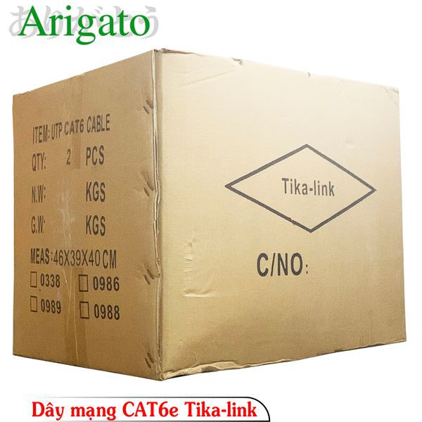 Dây cáp mạng cat 6 TiKa-Link 0986 full 305m LÕI ĐỒNG NGUYÊN CHẤT - Hàng chính hãng.CTDN | WebRaoVat - webraovat.net.vn