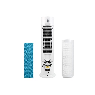 Quạt điều hòa tháp tròn không cánh inverter cao cấp Midea AC120-18AR, bảo hành 12 tháng, lỗi 1 đổi 1