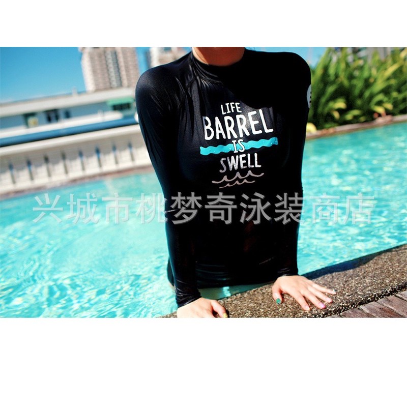 (Có sẵn) Đồ bơi bikini áo dài tay phong cách Hàn quốc 2020 màu đen