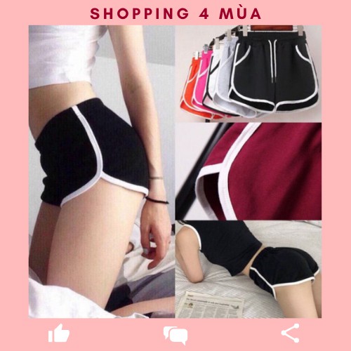 Quần short viền đùi ⚡MUA 2 FREESHIP⚡ Quần sooc nữ viền trắng cho mẹ và bé