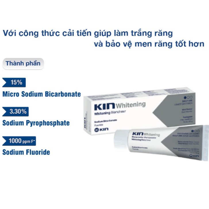 PnCARE | Kin Trắng Răng - Kem đánh răng làm trắng KinWhitening ® 95g