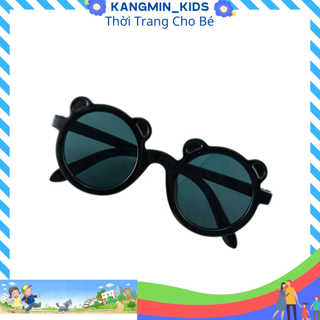 Kính cho bé Kangmin kids, kính cho bé trai bé gái kiểu Hàn Quốc K002, đồ cho bé trai bé gái từ 1-6 tuổi