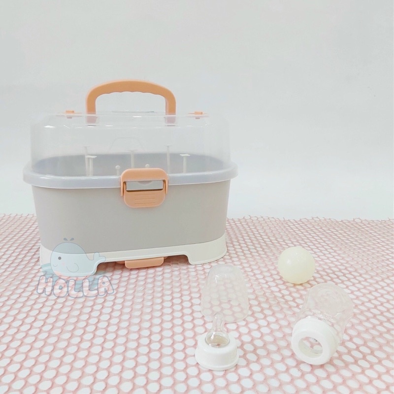 Khay úp bình sữa và các dụng cụ ăn dặm holla -giữ vệ sinh các vật dụng an toqnf cho bé