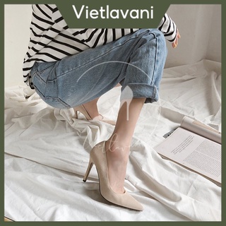 Giày Gót Nhọn Da Lộn Kiểu Dáng Công Sở TVC44