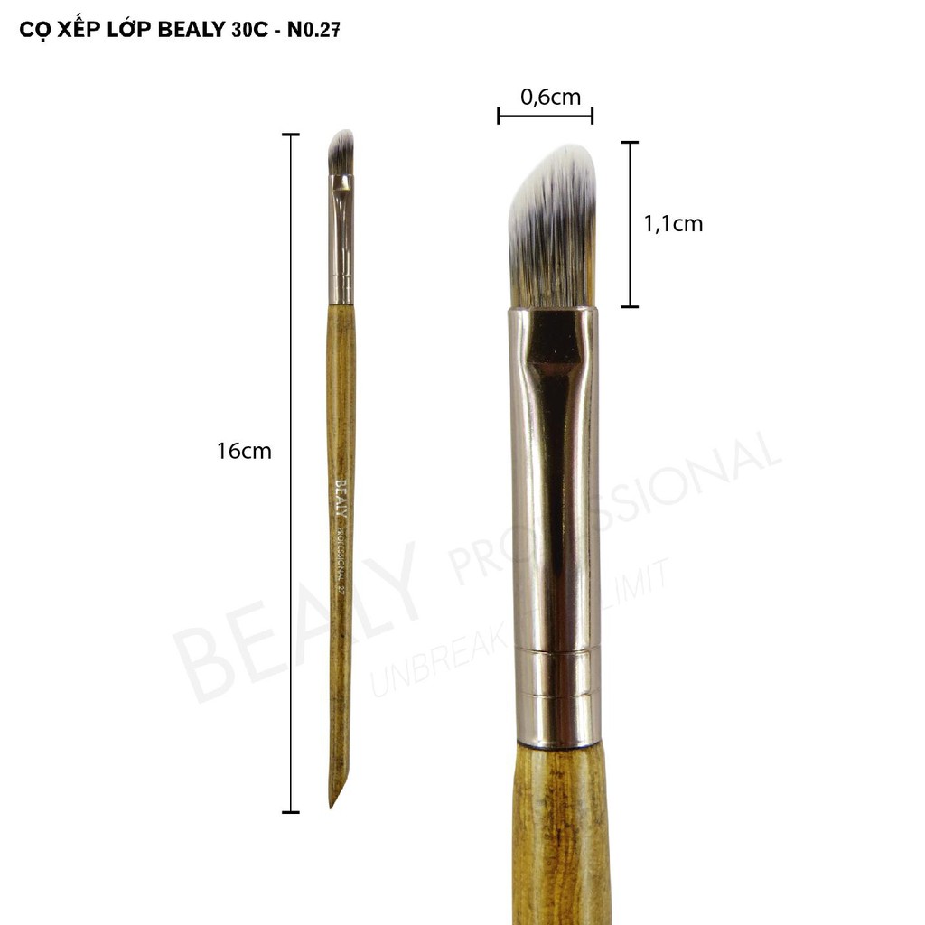 Cọ Trang Điểm Tán Màu Mắt Dạng Đầu Xeo No.27-30XL