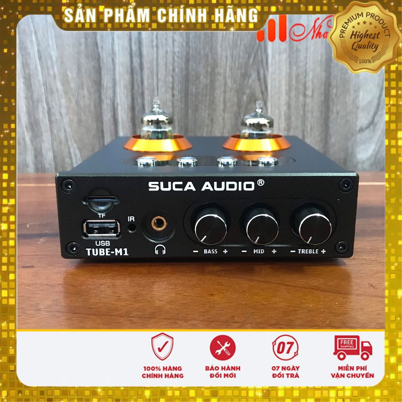 Pre Đèn SUCA-AUDIO TUBE M1 - Đọc USB/ Thẻ Nhớ/ Bluetooth 5.0/ Điều Khiển Từ Xa