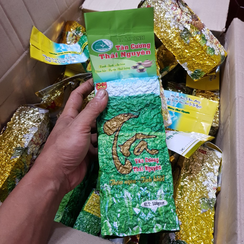 Trà Tân Cương đặc sản Thái Nguyên tôm búp loại 1 đóng gói 500g | BigBuy360 - bigbuy360.vn