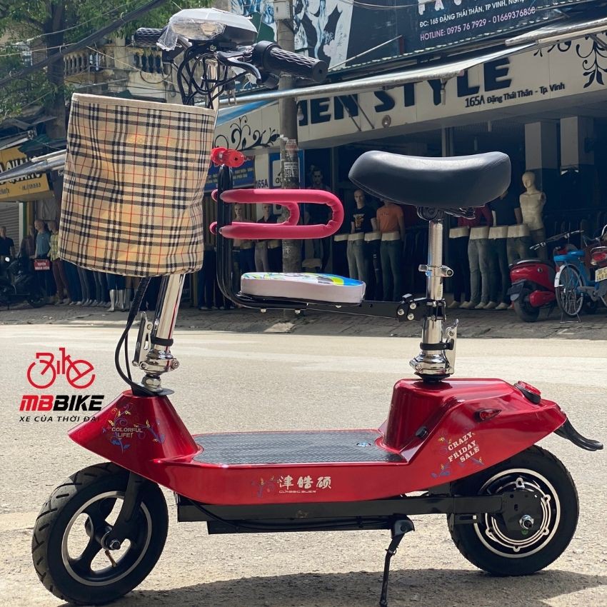 Xe Điện Mini E-Scooter 10inch Phiên Bản 2021 - Xe Đạp Điện Thông Minh Gấp Gọn- Động Cơ Không Chổi Than - Bảo Hành 1 Năm