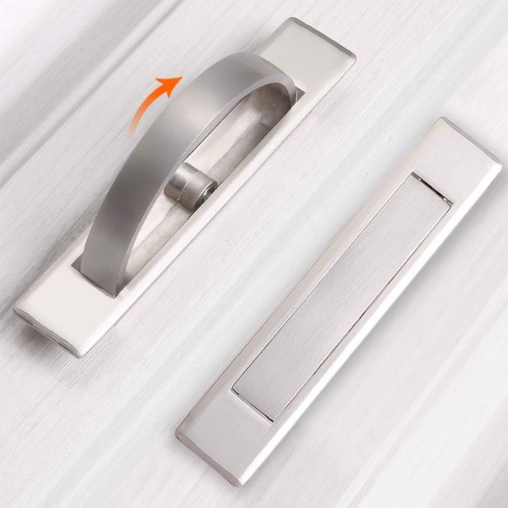 Tay kéo tủ âm lật xoay 180º-tay cầm có thể lật xoay 180 độ