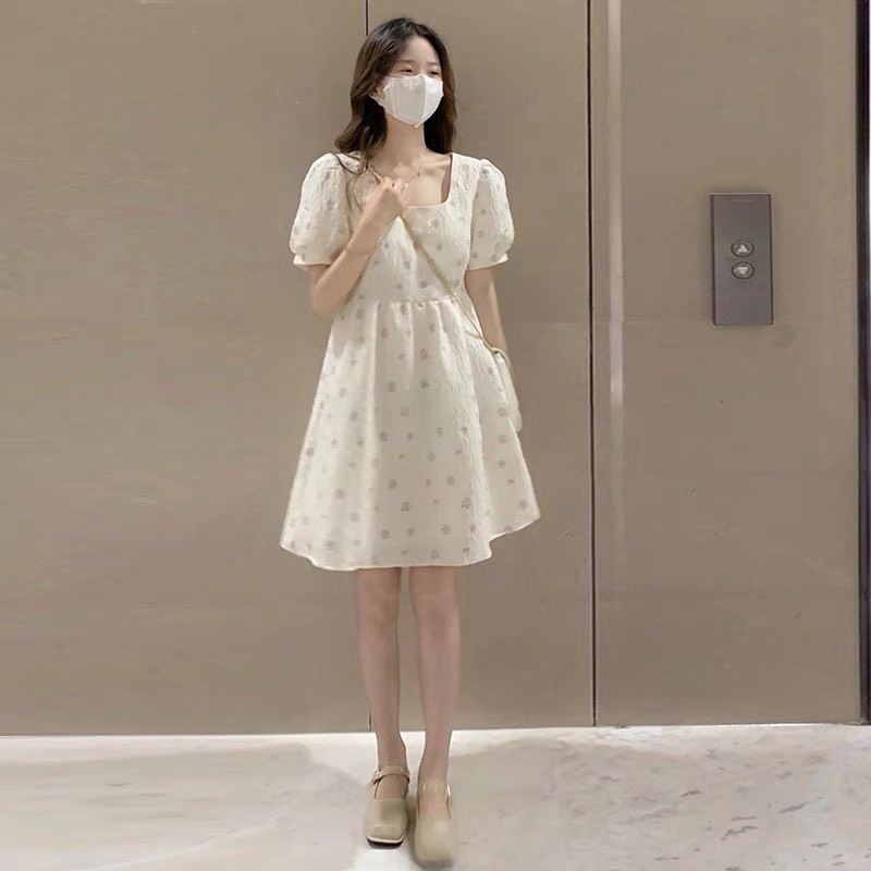 Váy BaByDoll Tay Ngắn Dễ Thương Đầm Đi Chơi Đi Dạo Phố Đi Tiệc Đi Biển V3607