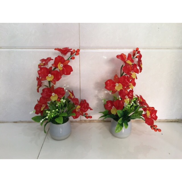 Chậu hoa cắm sẵn cao 30cm