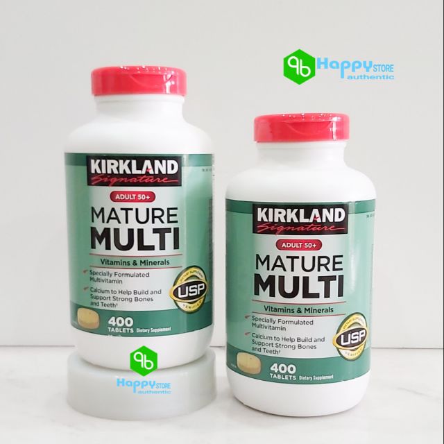 💊💊 ( Thanh Lý Cận Date ) Viên Uống Bổ Sung Vitamin Tổng Hợp Kirkland Signature Mature Multi , 400v, Mỹ , 50+ 💊💊