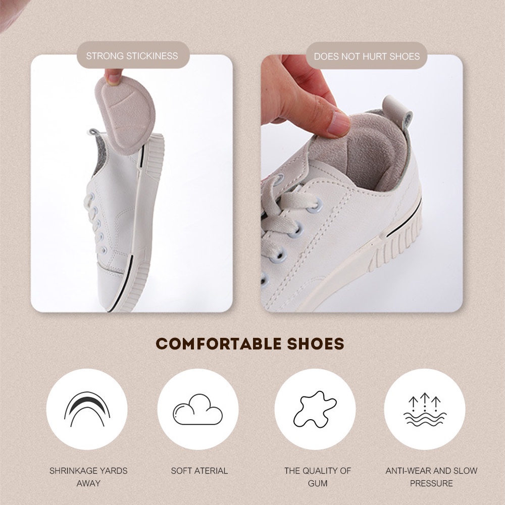 [Mới] Miếng Dán Gót Chân Mềm Mại Thoải Mái Tự Dính Chống Ma Sát Thoáng Khí Hình Vỏ Sò Cho Giày Thể Thao