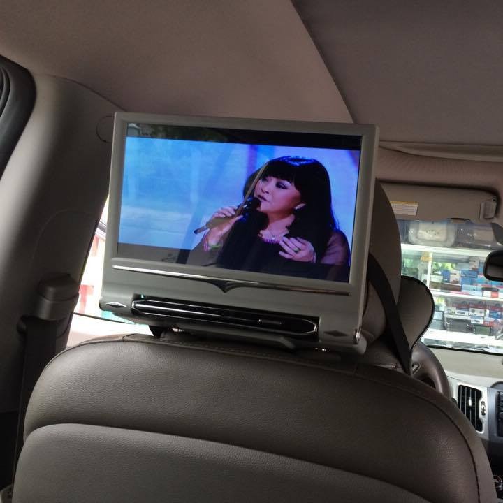 1 Cái màn hình gối đầu kẹp mỏng 9 inch cho ô tô