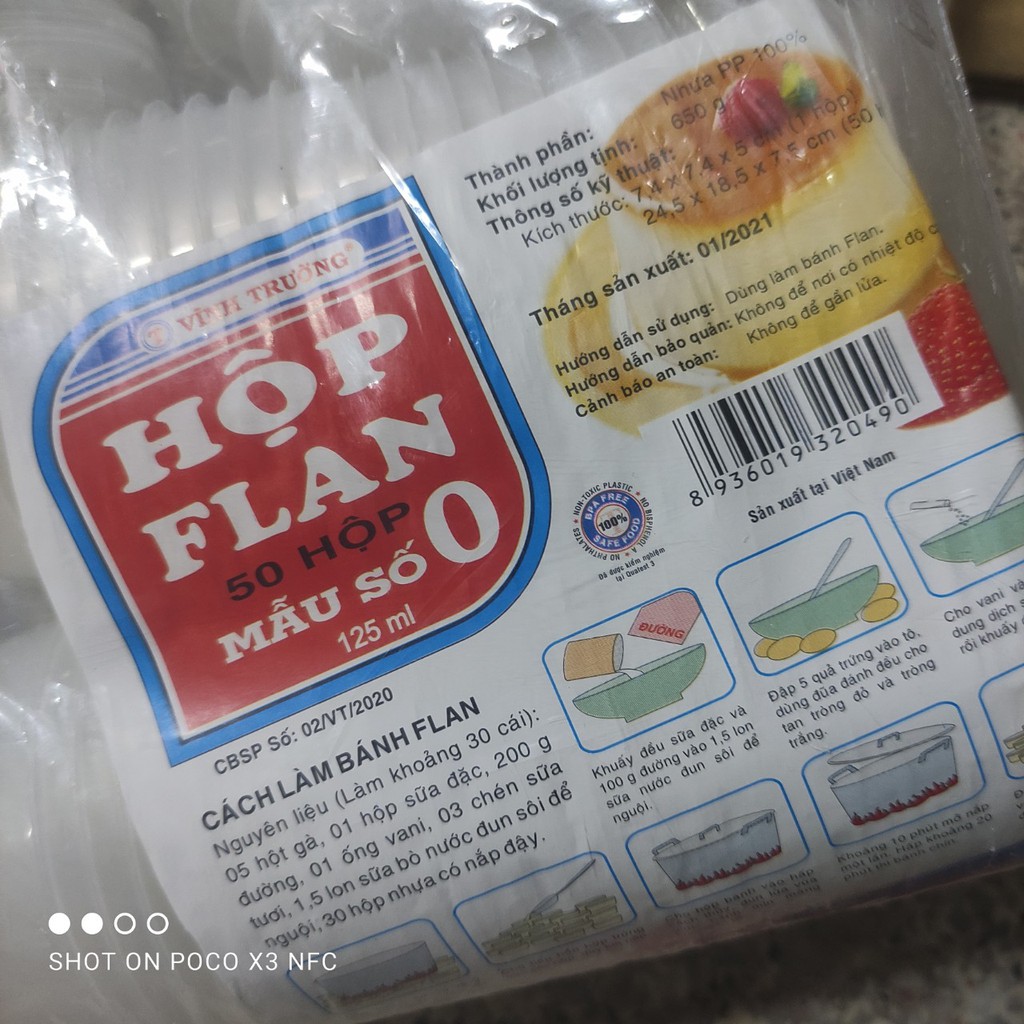 khuôn nhựa bánh Flan nhiều kích cỡ - 1 lốc 50 cái