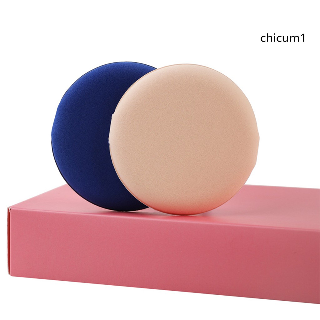 [Hàng mới về] Bộ 5 miếng bông phấn trang điểm hình tròn sử dụng ẩm khô tiện dụng