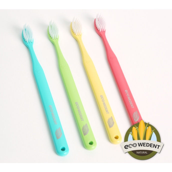 Bàn Chải Cỡ Trung ECO Siêu Mảnh 2 Tầng Cho Trẻ (Trên 8 Tuổi) Wedent Junior ToothBrush Gomimall (Màu Ngẫu Nhiên)