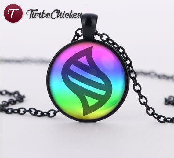☞Đồ trang sức☜ Handmade 2016 hot sale Pokemon mega stone Altarianite Necklace glass Cabochon necklaces,handmade Jewelry