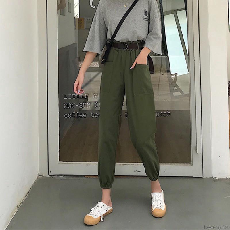 [Baywellfashion]Quần dài phối túi thiết kế đơn giản hợp thời trang | BigBuy360 - bigbuy360.vn