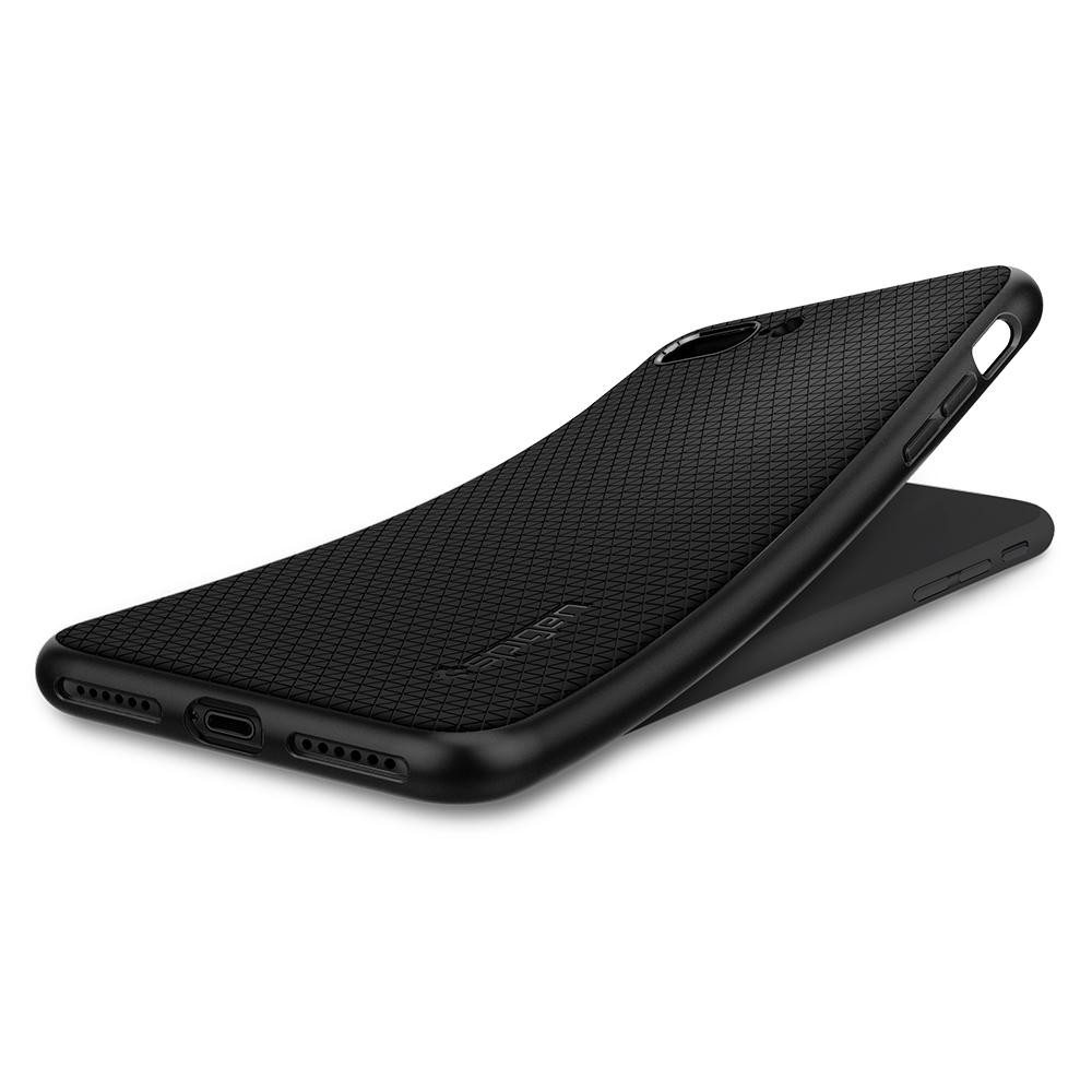 Ốp lưng chống sốc hàng hiệu Spigen Liquid Air màu đen cho iPhone 7 Plus | 8 Plus