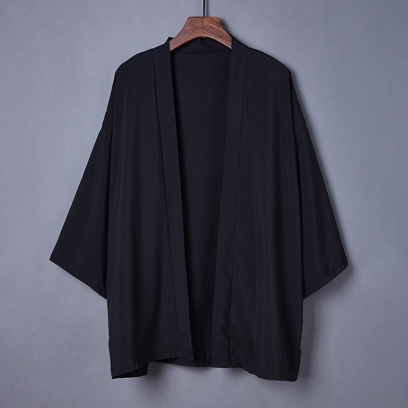 Áo Khoác Kimono Nhật Bản Dreary004 Màu Sắc Đơn Giản Phong Cách Trung Hoa