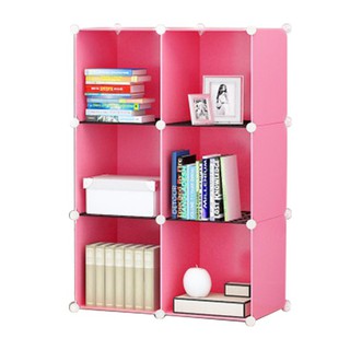 TỦ KỆ SÁCH NHỰA LẮP GHÉP 6 NGĂN