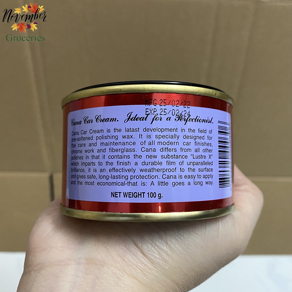 Kem Đánh Bóng Xóa Trầy Xước Sơn Ô tô - Xe Máy, Đánh Bóng Kim Loại - Cana Car Cream 50g – 100g – 220g