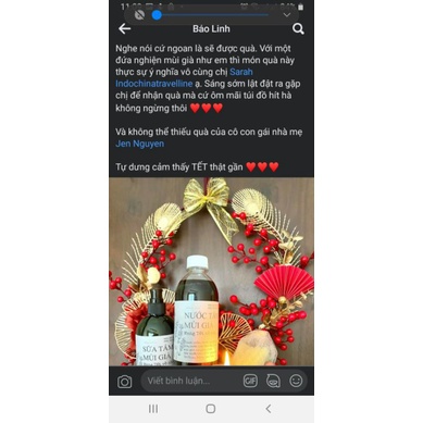 Sữa tắm Mùi Già 100% từ Thiên Nhiên 300ml