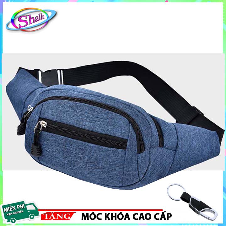 Túi đeo hông- đeo bụng-nịt bụng du lịch đa năng Jogging Shalla K501 Tặng móc khóa cao cấp
