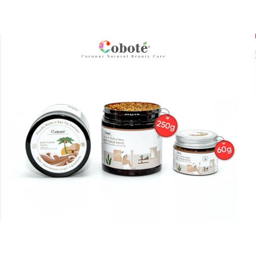 Đường nâu tẩy tế bào chết Coboté 250g cho làn da mềm mại và rạng rỡ