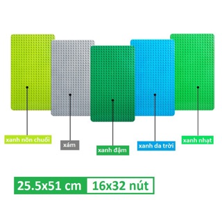 Tấm bền, đế lót tương thích lego duplo 25.5*51cm có 5 màu