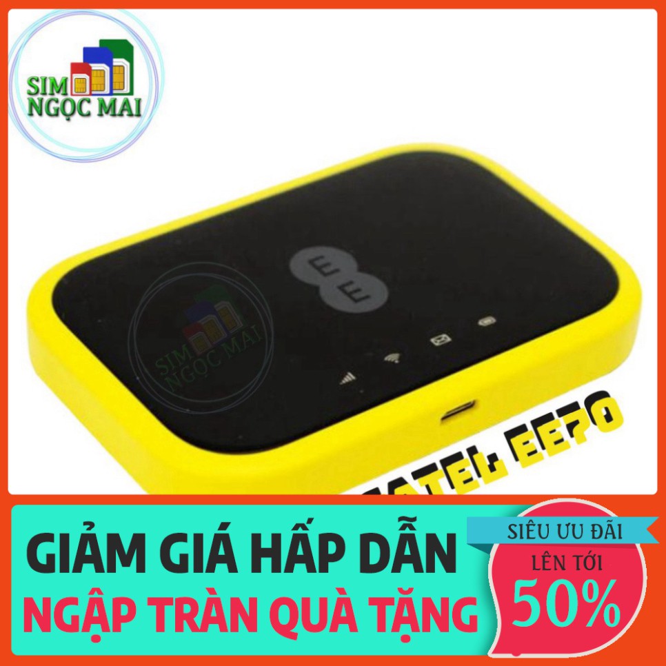 SĂN SÊU MÂY BÀ ƠI Bộ Phát Wifi 4G Alcatel EE70, Tốc Độ 4G 300Mbps, Pin 2150mAh, Wifi 802.11ac Hỗ Trợ 20 Kết Nối SĂN SÊU 