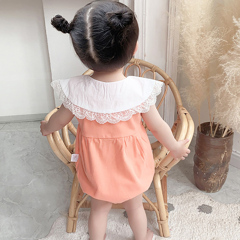 Áo liền quần bé gái phối ren đáng yêu | BigBuy360 - bigbuy360.vn