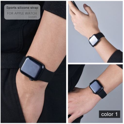 Dây apple watch ❤️𝐅𝐑𝐄𝐄𝐒𝐇𝐈𝐏❤️ Dây Đồng Hồ Apple Watch Sport Band Cao Su Series 5|4|3|2|1[Hàng loại 1]