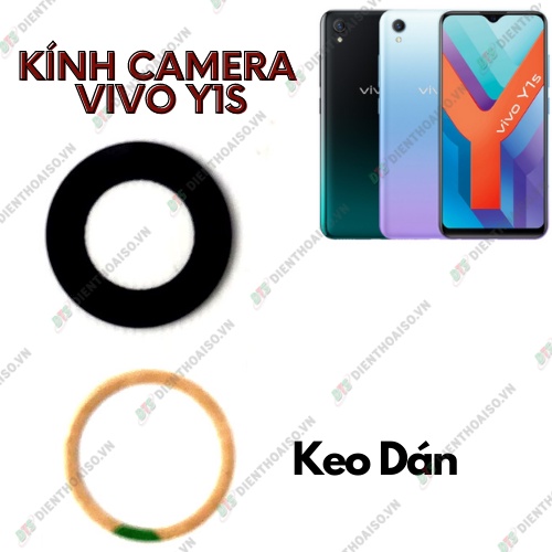 Mặt kính camera vivo y1s có sẵn keo dán