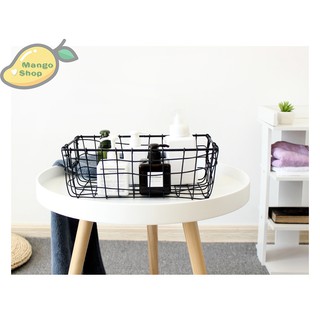 Rổ sắt trang trí nhà cửa , phụ kiện chụp ảnh (ĐEN)