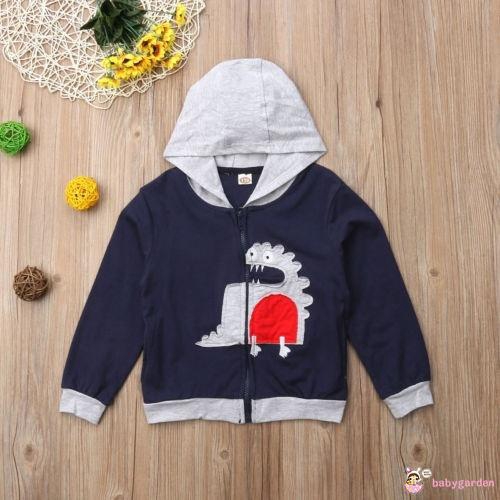 Áo hoodie có hình khủng long xinh xắn cho bé trai