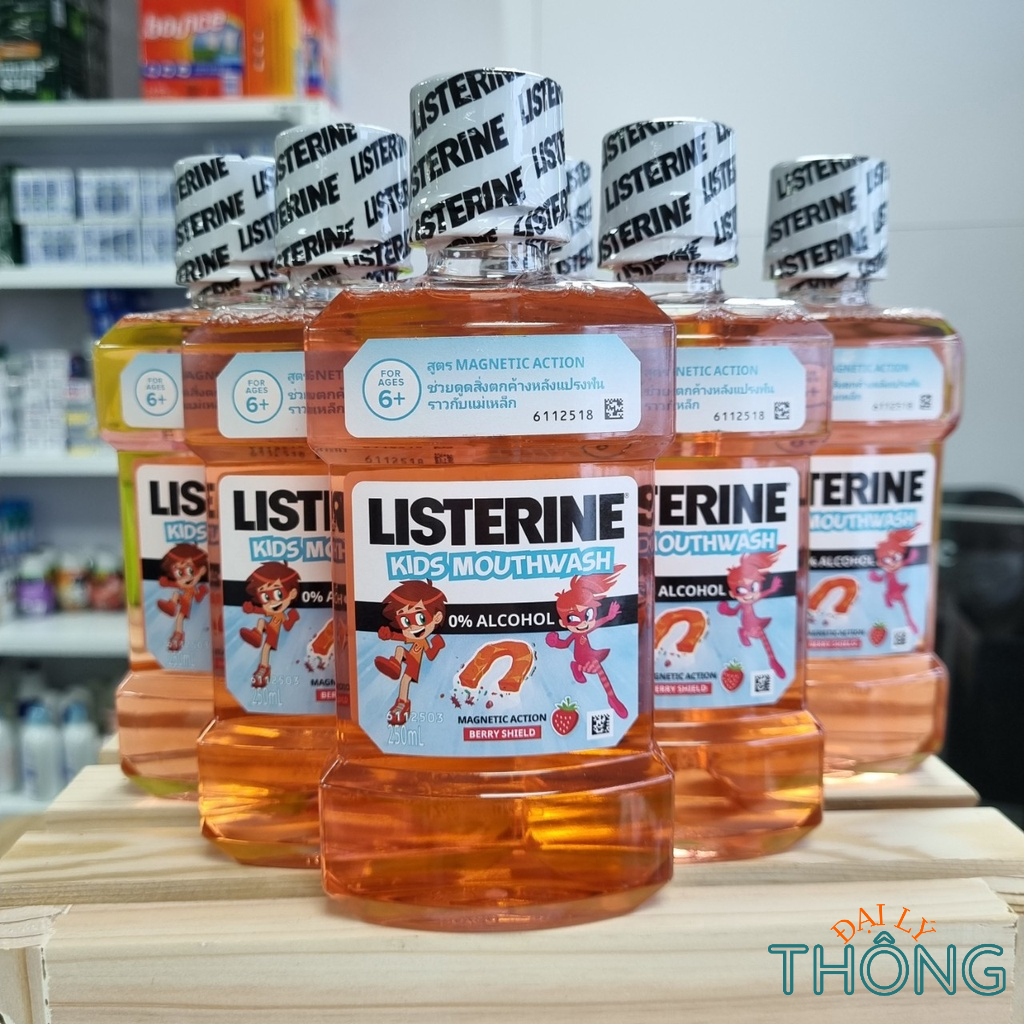 Nước súc miệng cho bé LISTERINE Kids Mouthwash 250ml  Nước súc miệng trẻ em không cồn