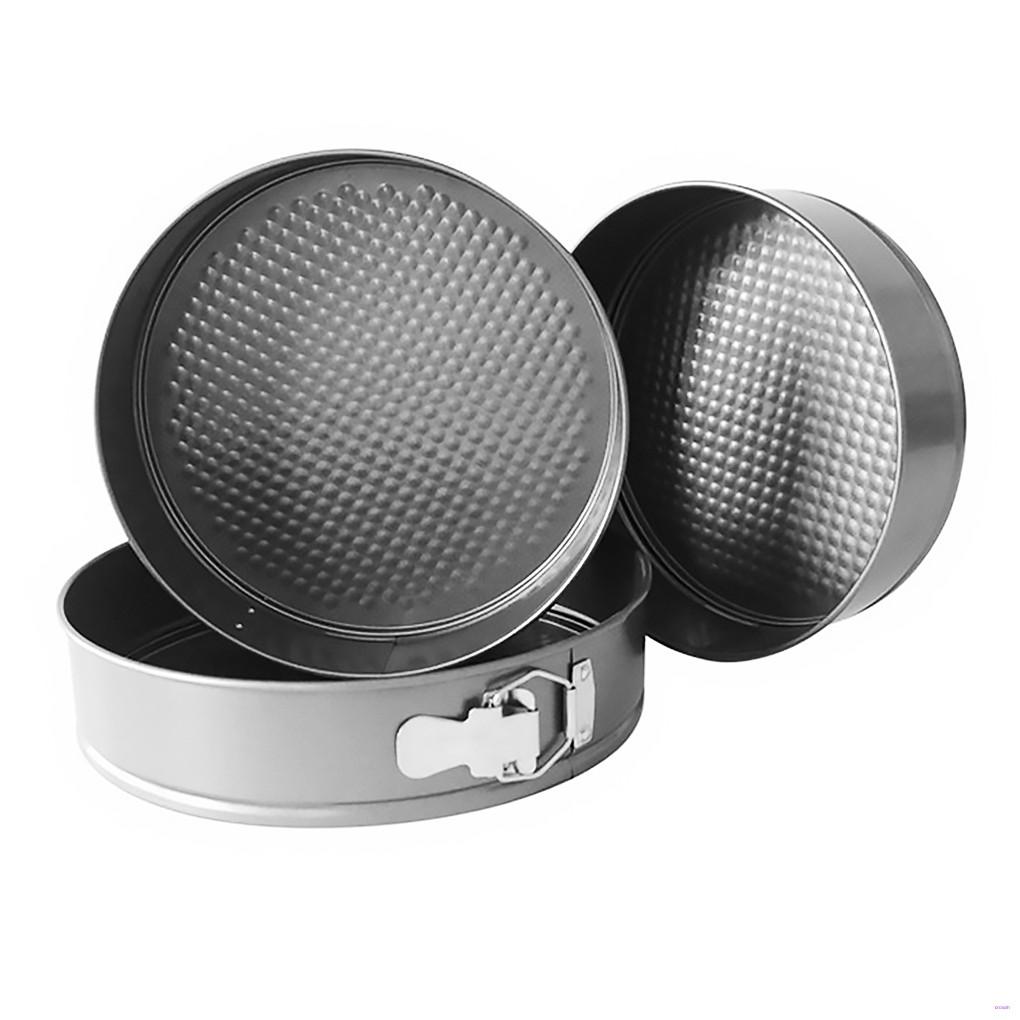 Khuôn Làm Bánh Hình Tròn Chống Dính Bằng Thép Không Gỉ 20cm