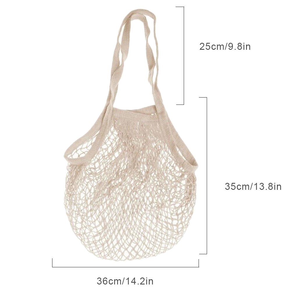 Mesh Bag String Shopping Bag Long Strap Handbag Reusable Fruit Storage Handbag Totes