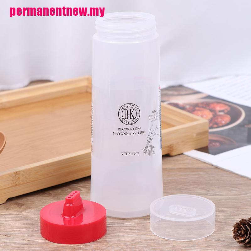 Bình Đựng Dầu Ăn / Nước Sốt 4 Lỗ 300ml Bằng Nhựa Resin Tiện Dụng Cho Nhà Bếp