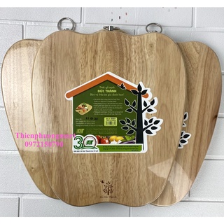 Thớt gỗ cao su khoen xoay hình ớt chuông 03831 – gỗ sạch đức thành