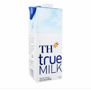 Sữa tươi TH true milk hộp 1 lít có đường và không đường