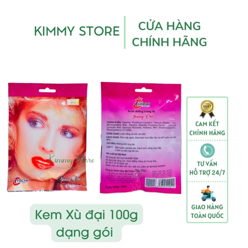 Kem dưỡng trắng da Young one xù dạng gói 100g