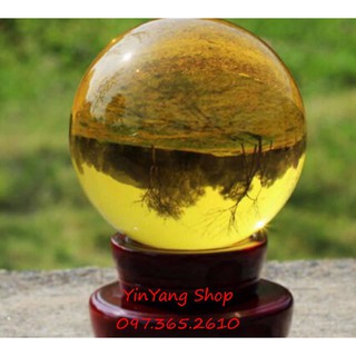 QUẢ CẦU PHONG THỦY PHA LÊ 8CM (ĐỦ MÀU)