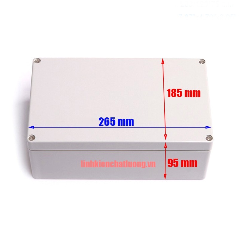 Hộp nhựa 265x185x95mm
